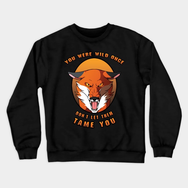 Wild Once- Red Crewneck Sweatshirt by HeckHound